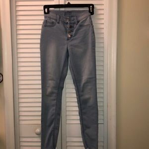 High-rise jegging, light wash girl’s jeans, 10slim